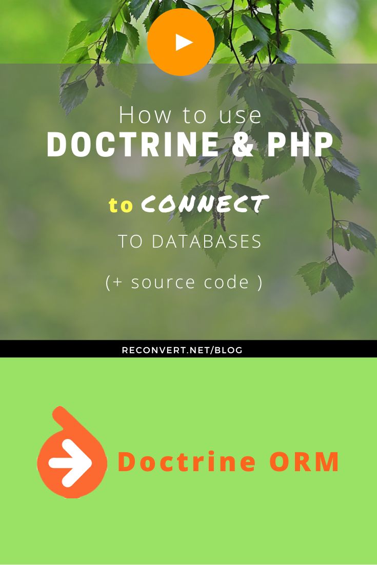 How to use Doctrine and PHP to connect to databases