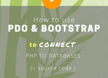 How to use PDO and Bootstrap to connect PHP to databases